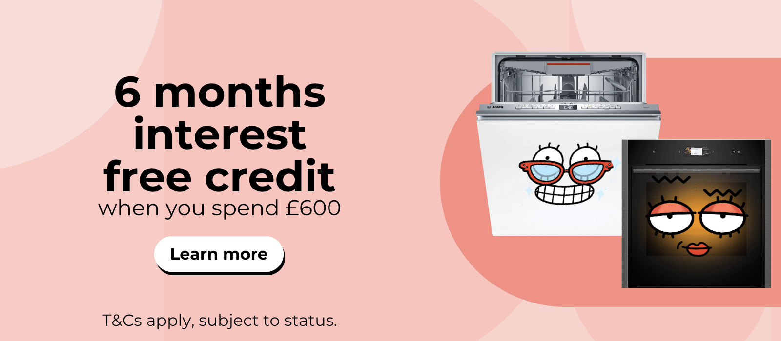 6 months interest free credit when you spend £600